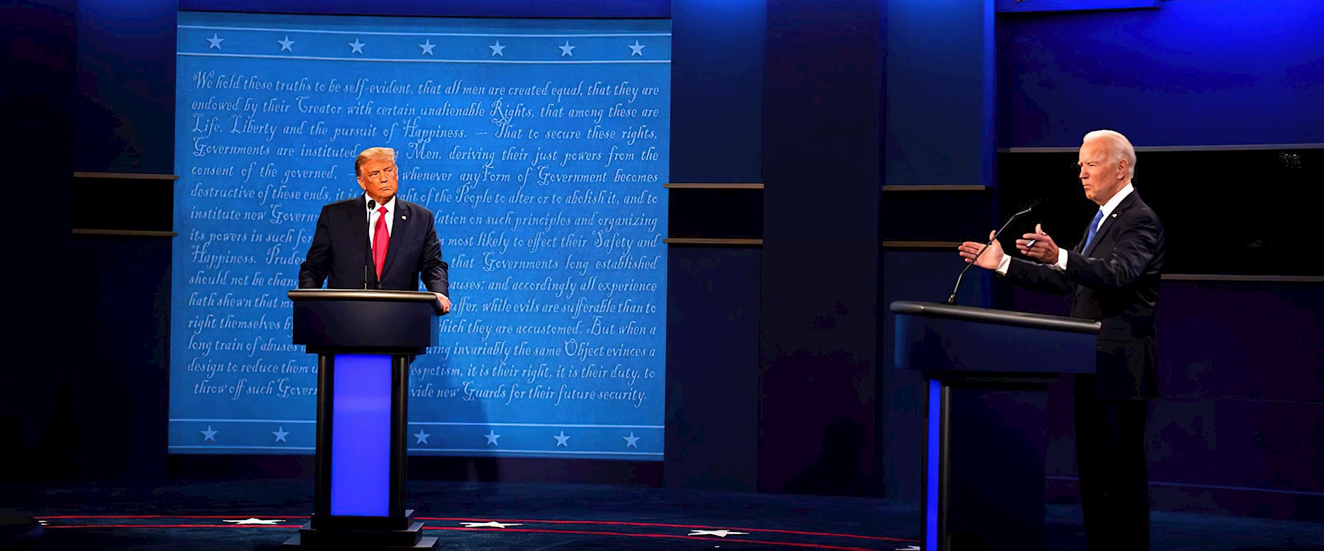 Donald Trump and Joe Biden Presidential debate