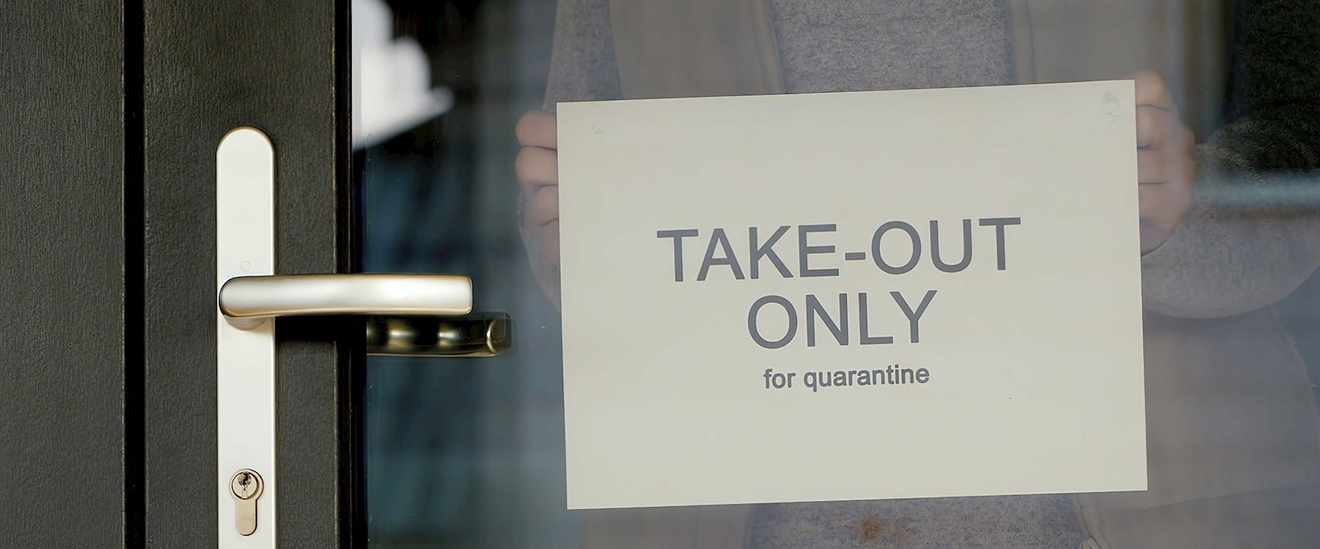 Takeout only sign